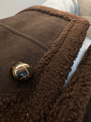 Gilet eco montone marrone