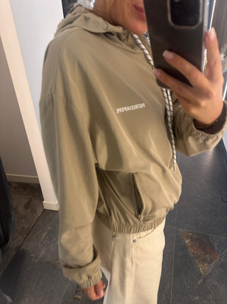 Giacca bomber beige