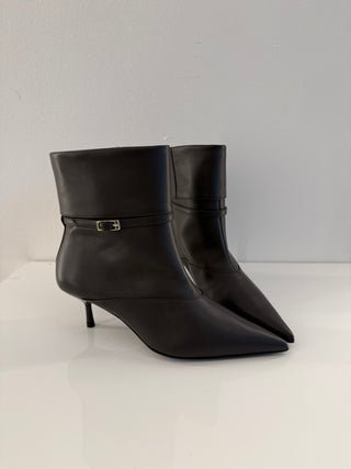 Stivaletto in pelle marrone