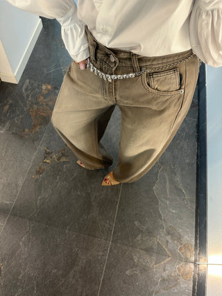 Jeans balloon lavaggio sabbiato