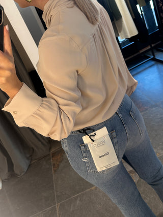 Jeans a trombetta Gisele blu