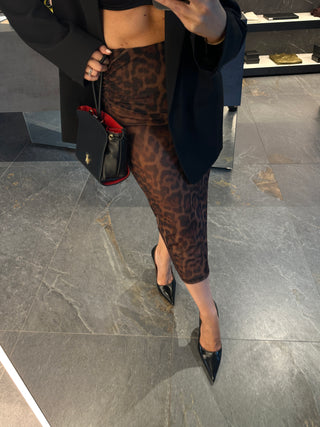 Gonna longuette Animalier