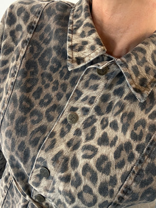 Abito in jeans animalier