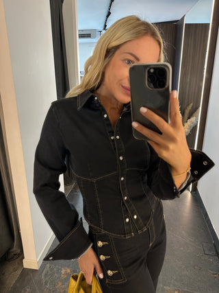 Camicia slim blu