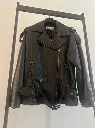 Giubbotto biker grigio