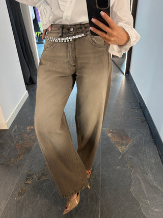 Jeans balloon lavaggio sabbiato