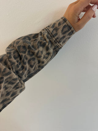 Abito in jeans animalier