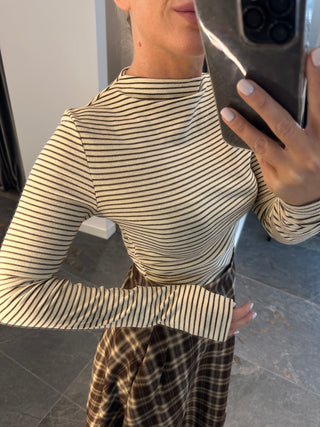 Maglia manica lunga a righe