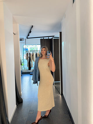 Abito in maglia e lurex