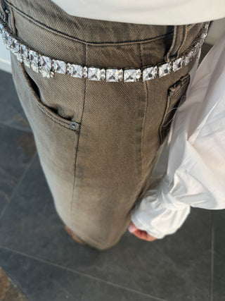 Jeans balloon lavaggio sabbiato