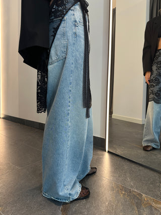 Jeans a palazzo Mia blu