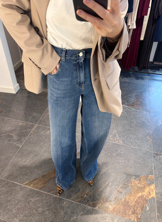 Jeans a palazzo Mia blu