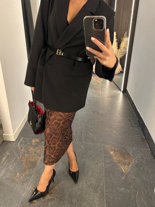 Gonna longuette Animalier