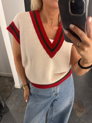 Gilet scollo a V