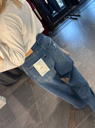 Jeans a palazzo Mia blu