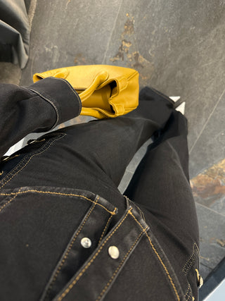 Jeans a zampa blu