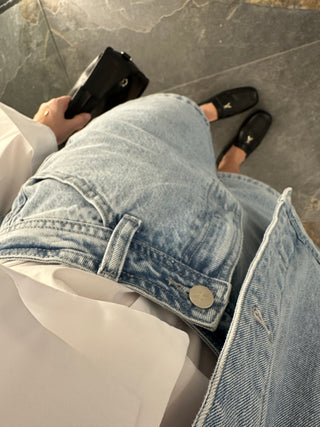 Shorts in jeans blu