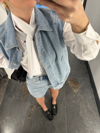 Shorts in jeans blu