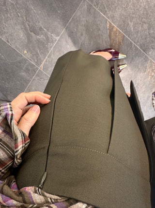 Gonna pantalone mini verde