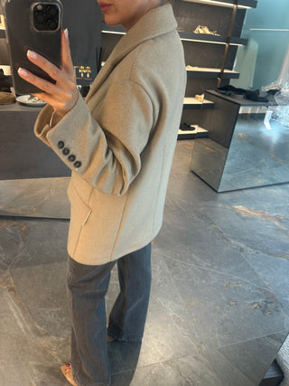 Giacca cappottino beige