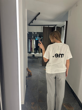 T-shirt First Me bianco