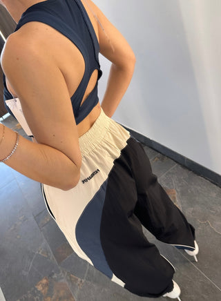 Pantaloni jogger color block