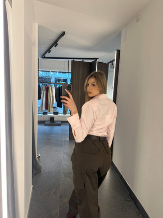 Camicia in cotone rosa
