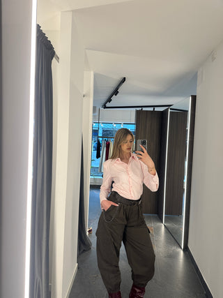 Camicia in cotone rosa
