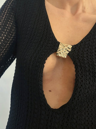 Abito lungo con cut-out
