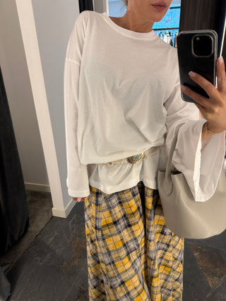 T-shirt con manica lunga over