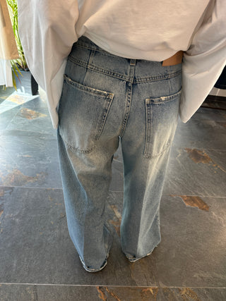 Jeans a palazzo Mia blu