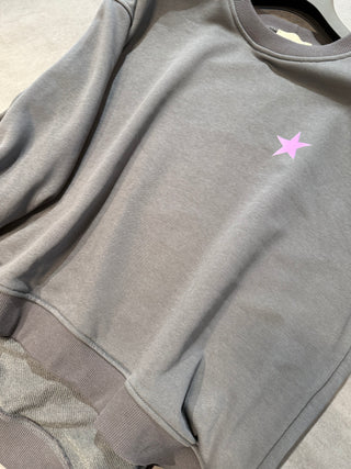 Felpa star grigio