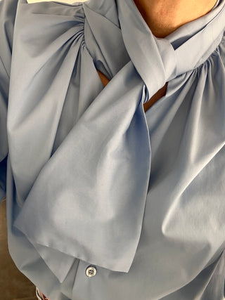 Camicia in cotone azzurro