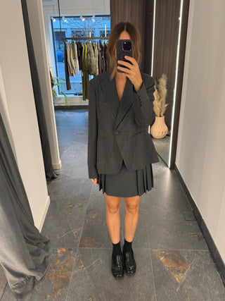 Giacca slim Grigio