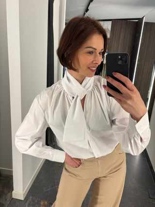 Camicia in cotone bianco