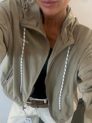 Giacca bomber beige