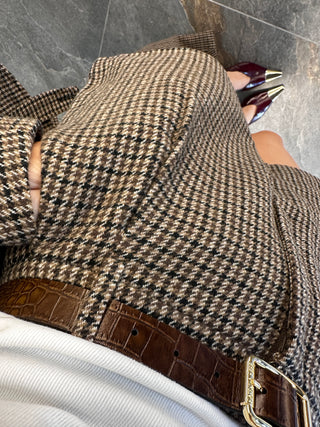 Shorts in pied de poule
