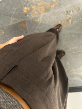 Pantalone a palazzo marrone