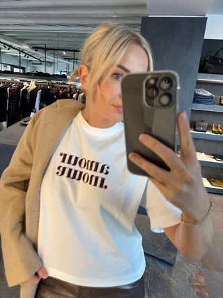 T-shirt in cotone Amour bianco