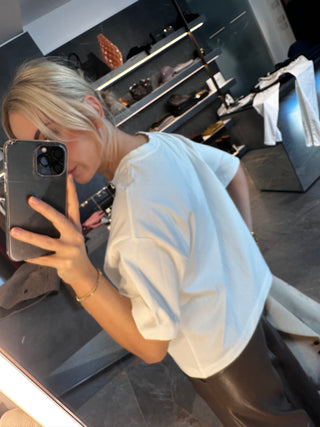T-shirt in cotone Amour bianco
