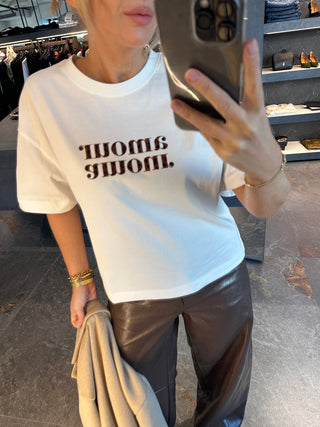 T-shirt in cotone Amour bianco