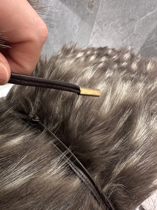 Pelliccia eco marrone