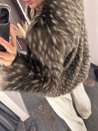 Pelliccia eco marrone