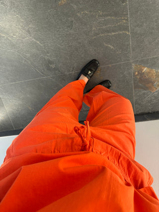 Pantalone con coulisse arancione