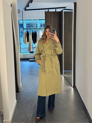 Trench strutturato in cotone