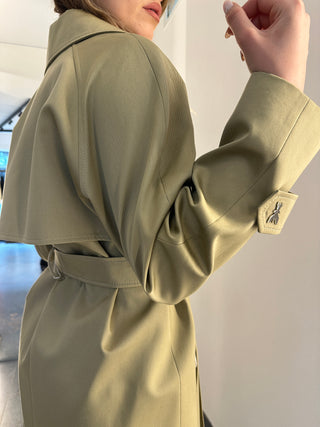 Trench strutturato in cotone