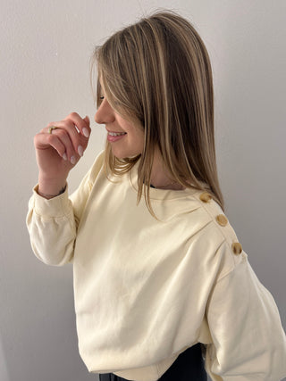 Felpa girocollo in cotone